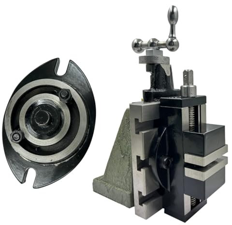 MachEl Vertical Milling Vise for Lathe – 100 x 125 mm & 2 (50 mm) | Instant Milling Attachment