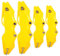 FOYTOKI 3D Style Brake Caliper Covers Set Yellow Caliper Wraps for Front and Rear Brake Protection Compatible Most Cars Sturdy