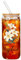 DJAFS Gobelet en verre personnalisé de 591 ml avec couvercle en bambou et paille – Tasse à café réutilisable, motif fleur de naissance, étanche et glacée – Cadeau pour femme