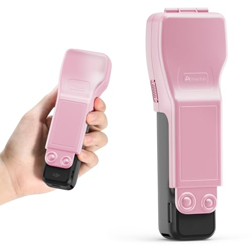 Amazear Pocket 3 Schutzhülle, Gimbal-Objektivschutzabdeckung für DJI Osmo Pocket 3 Zubehör, DJI Pocket3 Kamerakappe Bildschirmlinsenschutz weiche Innenseite Harte Hülle. (Rosa)