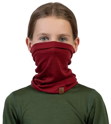 menique Kinder 100% Merino Schlauchschal Atmungsaktiver Loop Kinderschal | Atmungsaktiver Halswärmer für Jungen und Mädchen, UV- und Windschutz, für Schule Sommer Herbst Winter Reisen und Outdoor