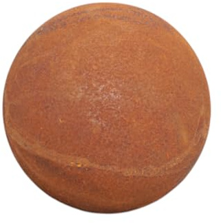 ecosoul Trädgårdsdekoration, rostkula av metall, 10 cm eller 15 cm i diameter, antik design, trädgårdskula för dekoration året runt (25 cm)