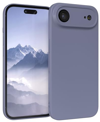 EAZY CASE - Silikonhülle für iPhone Air Hülle Silikon Case Blau weich stoßfeste Handyhülle Schutzhülle mit Kameraschutz Dünn Premium Schutz Cover TPU Phone Bumper in Eisblau Matt Matt
