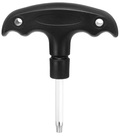 QUARKZMAN Golf Spike Schraubenschlüssel Werkzeug T25 Golf Drehmomentschlüssel Edelstahl Golfkopf Einstellungswerkzeug Golf Drehmoment Werkzeug Mit Kunststoffgriff Für Golfschläger Schwarz