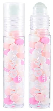 Roll-On Lippenöl, 2 stück lip oil mit Spiegelndem Glanz, Feuchtigkeitsspendende und Nicht Klebende Lippenpflege für Voluminöse Lippen (C)
