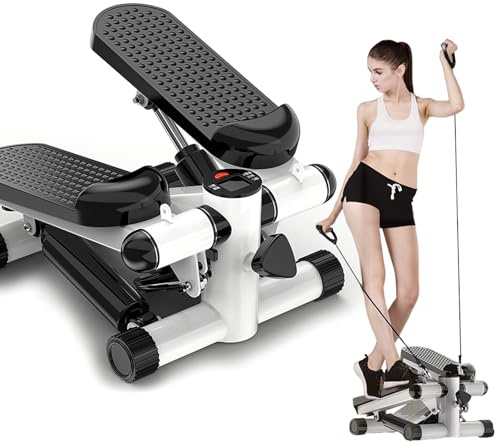 Stepper FüR Zuhause 120kg, Ministepper FüR Zuhause, Hometrainer Stepper, FüR Effektives Bein/Arm/Po Training, Mit LCD-Anzeige, Zeigt Trainingszeit, Schritte & Verbrannte Kalorien In Echtzeit An