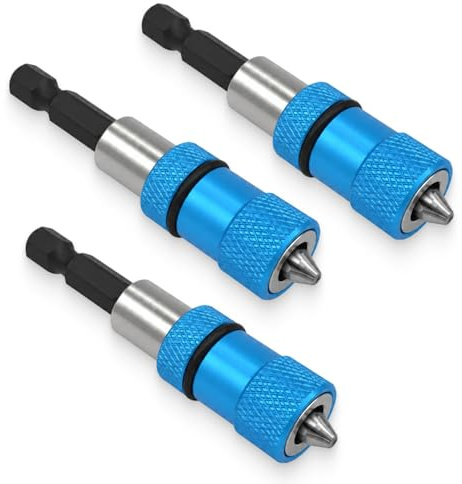 3 pezzi portainserti a cambio rapido, portainserti magnetico per cambio rapido inserti, per viti per cartongesso e lavori di montaggio, adatto per avvitatore/trapano