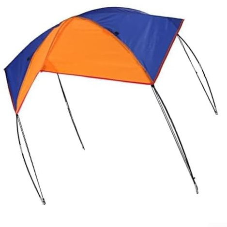 Toldo hinchable portátil de pesca, 193 x 151 cm, de tela de fibra para barcos para cuatro personas, montaje rápido, protección resistente a la intemperie contra el sol y la lluvia, ideal para pesca
