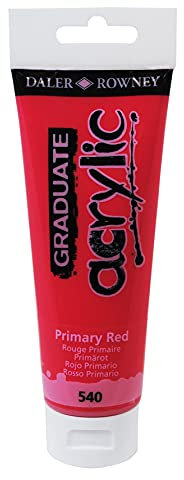 Daler-Rowney Graduate Acrylic Paint, Plastic Tube, 4oz - 120 ml, Primary Red