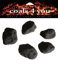 The Stove Wizard Gas Fire Replacement Coals 20 Ceramic Large Cast Coals for Gas, LPG, Bio Ethanol and Electric Fires 70mm x 50mm x 40mm, Black