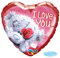 Qualatex 20811 45,7 cm Herz Tatty Teddy I Love You Folienballon 01 ct