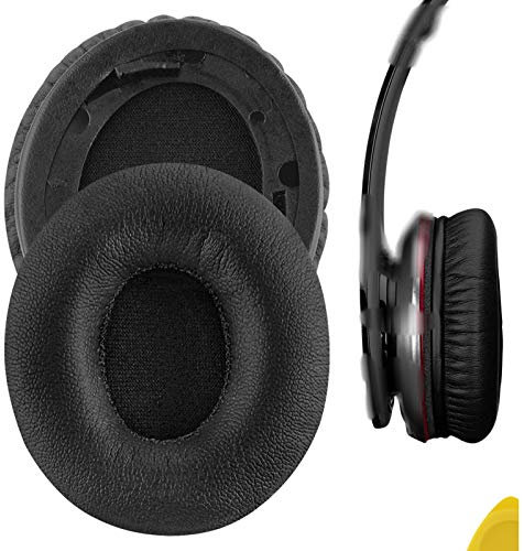 Geekria QuickFit Replacement Ear Pads for Beats Solo HD Headphones, Ear Cushions, (Not Compatible with Other Headphone Models), Repair Parts (Black)