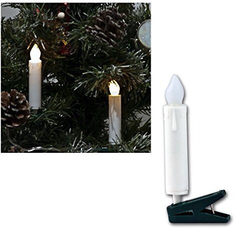 Batterie Kerzen Lichterkette 10 LEDs warmweiß