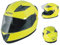 A-Pro Integralhelm Motorradhelm Rollerhelm Sonnenblende Gelb S