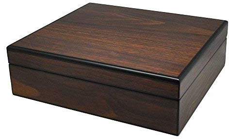 Uhrenhuette Uhrenbox aus Furnierholz für 8 Uhren braun