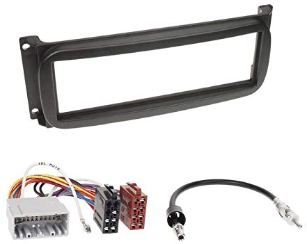 1 Din Radio Einbauset Blende Radioanschlusskabel Antennenadapter für Jeep Grand Cherokee (WJ) 2002-2004