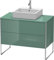 Duravit XSquare Waschtischunterbau stehend 100,0 x 54,8 cm, 2 Auszüge, Farbe (Front/Korpus): Schwarz Hochglanz Lack - XS492104040