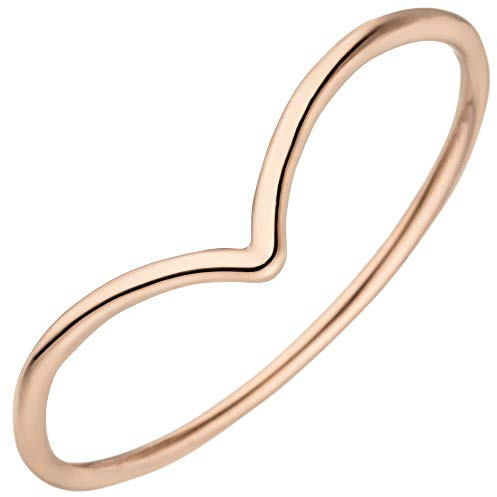 Jobo Damen Ring schmal 585 Gold Rotgold Rotgoldring Größe 60