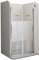 MOG Duschtür Falttür 68-72 cm Höhe: 195 cm Duschabtrennung mit Falttüren aus 6 mm teilsatiniertem ESG Sicherheitsglas mit Nanobeschichtung - DTSMF