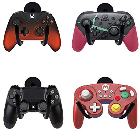 Supporto magnetico per controller di gioco (4 pezzi) per Xbox One PS4 Switch Pro Game Controller – non c'è bisogno di forare – non è necessario installare strumenti – nessun controller di gioco)