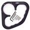Motorrad Tank Haltegriff Schwarz A-SIDER Sozius Suzuki Modelle