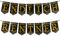 Oblique Unique® Endlich Rentner Girlande Hänge Deko für Ruhestand Rente Pensionierung Dekoration Banner Männer Schwarz Gold