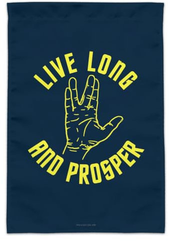 GRAPHICS & MORE Star Trek Live Long and Prosper Gartenflagge