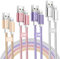 iPhone Charger Cables 4 Pack 3M/2M/2M/1M Long Lightning Cable [MFi Certified] Colored Braided USB iPhone Charging Cable Lead Compatible iPhone 13 12 11 Pro Xs Max X 8 7 Plus 6S 6 SE 5S iPad Mini
