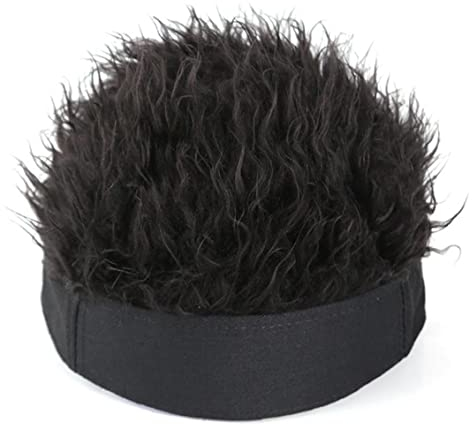Froiny Novedad Visores De Pelo Gorra Japonés Anime Hip Hop Gorra Gorra con Pelo Falso Unisex Retro Peluca Sombreros Cosplay Sombrero De Traje