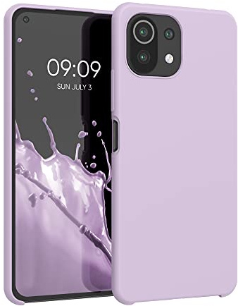 kwmobile Hülle kompatibel mit Xiaomi 11 Lite (5G) NE/Mi 11 Lite (5G) Hülle - Silikon Handy Case - Handyhülle weiche Oberfläche - kabelloses Laden - Mauve