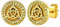FaithHeart goldener Wikinger Keltischer Knot Ohrstecker für Herren Jungen Punk Piercing Ohrstecker mit Rune für Geburtstag Weihnachten