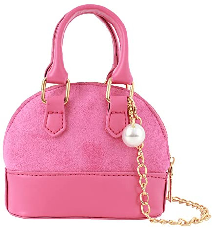 Meliyya kleine Mädchen Tasche Damen Umhängetasche Niedliche Crossbody Bag Süße Minitasche Prinzessin Mini Tasche Schultertasche Kinder Handtasche (Rosa)