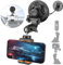 Heavy Duty Super Φ90mm Suction Cup + Adjustable Dual-Ball-Head Action Camera Dash Cam Phone Car Mount Windscreen Window Cockpit Holder for GoPro insta360 iPhone Hi-Speed Video Recording (1.5kg Load)