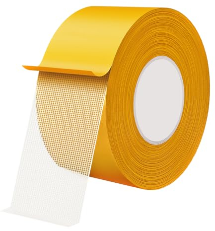Qrity 1 Pièce Ruban Adhésif Double Face pour Moquette, 30mm x 20m Ruban en Auto-Adhésif, Ruban Adhésif Multifonctionnel pour Moquette, les Sols