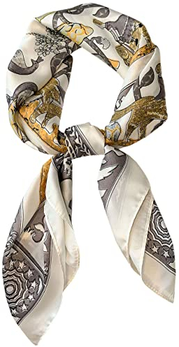 prinfantasy SeidentuchBandana Halstuch Seidentuch Paisley Drucken Tuch Schal Kopftuch 100% Seide Multifunktion Unisex Biker M070072