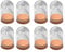 F Fityle Lot de 10 Cloches Verre Bonbonnière Décoration en Verre Borosilicate, 6,5x10 cm