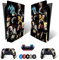 MaD Vision® Extra-Haltbares Skin-Set aus Vinyl für PS5 Disc + 5 Paar Aiming Rings | Kratzfestes Aufkleber-Set für Playstation 5 + 2 Controllers – für Anime Design
