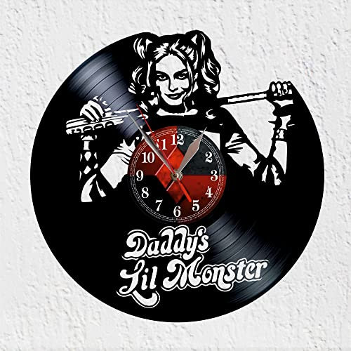 Schallplattenuhr aus Vinyl Viny Woody Das kleine Papstmonster Große Anti-Heroin-Uhr aus der Verdammten Stadt, Wanduhr aus Vinyl, Wanddekoration