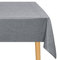 JIUZHEN Grau Tischdecke Abwaschbar Tischdecken Leinenoptik für Esszimmer, Garten, Outdoor,Hochzeiten Wasserabweisend Tischtuch Eckig 135x135 cm