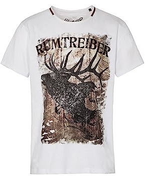 Hangowear Trachtenshirt Rumtreiber weiß - 4XL