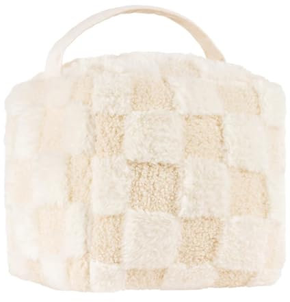 Heya Home Check It Boucle Fleece Doorstop