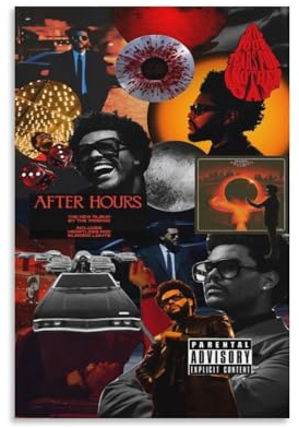 DAGUYS Poster Sänger The Weeknd 34 Poster, Gemälde, Leinwand, Wandkunst, Wohnzimmer, Poster, Gemälde, 40 x 60 cm