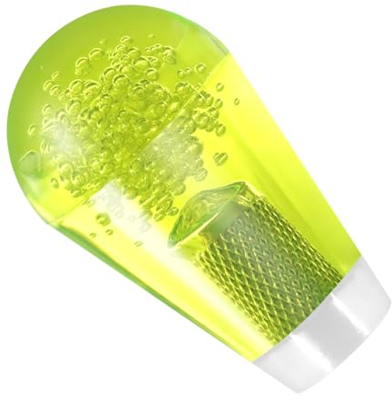 Timebid Crystal Ellipse Joystick Ball Top Handle Rocker | M6 Oval Arcade Game DIY Parts Replacement(52 * 30mm) Yellow