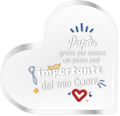 Idea Regalo Papà Originale 2025 – Targa Festa del Papà Personalizzata - Idee Regali Compleanno Originali