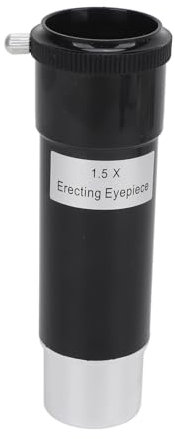 1.5X Barlow Lens, Telescope Barlow Lenses with Two Dust Caps, 1.25 Inch Telescope Accessories for Astronomical Visual and Photography