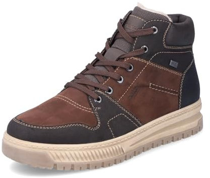 Rieker RiekerTEX 38540 Bottes à lacets imperméables pour homme, Braun Combi 25., 46 EU Large
