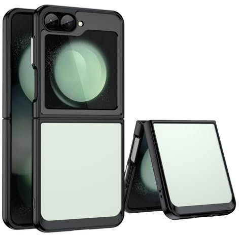Afikyutu Funda para Samsung Galaxy Z Flip 6, Ultra Fina Fibra de Carbono Diseño Carcasa Protectora Antigolpes, Suave TPU Silicona Caso Anti-Choques Cover