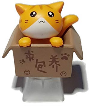 amangul Cartoon For Cat Keycap For MX Mechanical Keyboard Keycap Keyboard Replacement Accessories