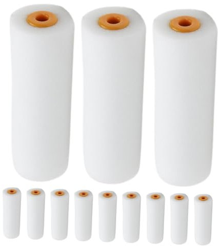 Gogogmee 12pièces Lot Peinture Mousse Pour Murs Plafonds Armoires à Peindre Pinceau à Petits à Peindre Mousse Pour Placards Pour Portes Et Meubles