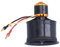 XUXHOU QX Brushless Motor, QF2611 50mm Brushless Motor 34S with 12 Blades Ducted Fan for RC Plane Helicopter (3300KV counterclockwise)